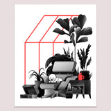 Art Print (Screenprint): Lounger Cat