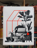 Art Print (Screenprint): Lounger Cat