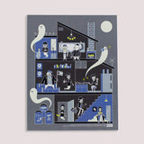 Art Print (GID): Hip Hop Haunted House
