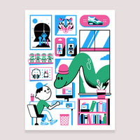 Art Print (Screenprint): Home Office