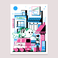 Art Print (Screenprint): Night Market