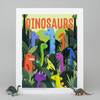 Art Print (Blacklight): Dinosaurs are Dead