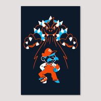 Mini Print (Screenprint): Super Mario
