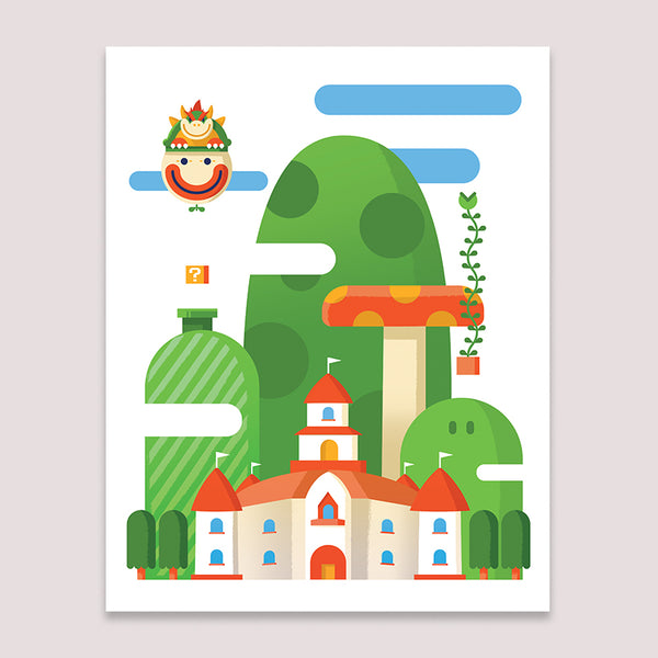 Art Print: Mushroom Kingdom